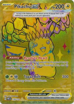 SV Prismatic Evolutions 179/131 Pikachu ex (Secret Rare)