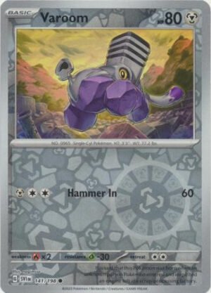 Scarlet & Violet (Base Set) 141/198 Varoom (Reverse Holo)