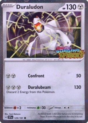 SV Surging Sparks 129/191 Duraludon (Surging Sparks Stamp)