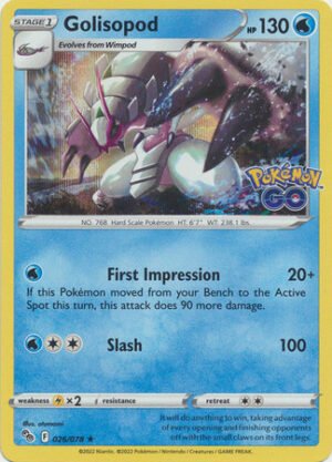 Pokemon GO 026/078 Golisopod (Holo)