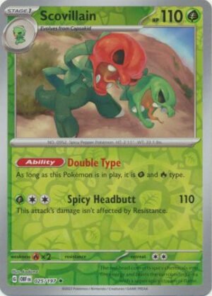 SV Obsidian Flames 025/197 Scovillain (Reverse Holo)