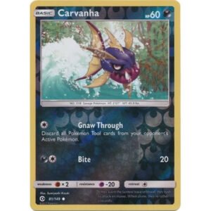 Sun and Moon (Base Set) 81/149 Carvanha (Reverse Holo)