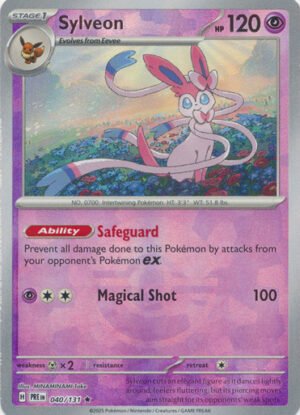 SV Prismatic Evolutions 040/131 Sylveon (POKE BALL Pattern Holo)