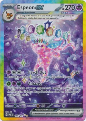 SV Prismatic Evolutions 155/131 Espeon ex (Alternative Art, Full Art)