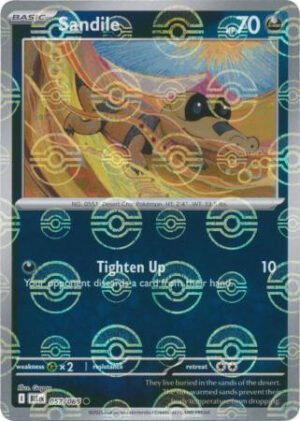 SV Black Bolt 057/086 Sandile (POKE BALL Reverse Holo)