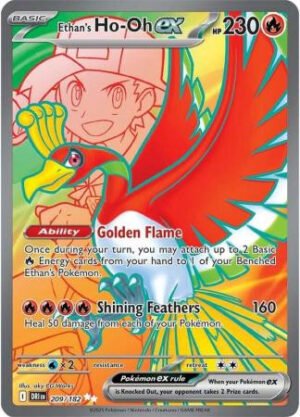 SV Destined Rivals 209/182 Ethan's Ho-Oh ex (Full Art)