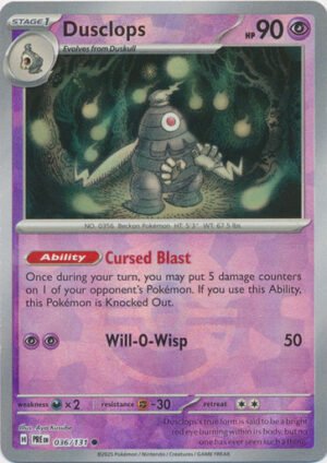 SV Prismatic Evolutions 036/131 Dusclops (POKE BALL Pattern Holo)