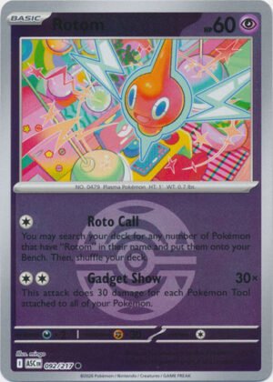 ME Ascended Heroes 092/217 Rotom (Reverse Holo BALL SYMBOL)