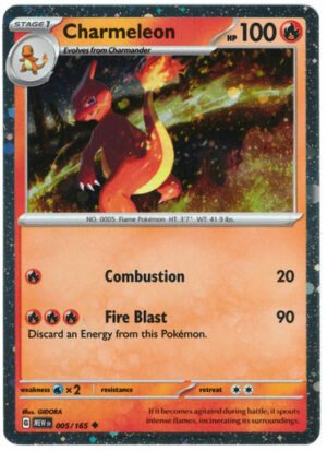 Scarlet & Violet 151 005/165 Charmeleon (Cosmo Holo)