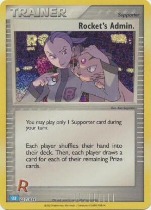 TCG Classic Collection: Blastoise Deck 027/034 Rocket's Admin (Holo)