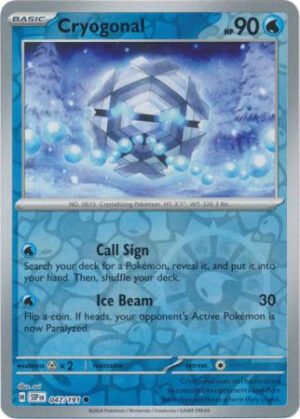 SV Surging Sparks 047/191 Cryogonal (Reverse Holo)