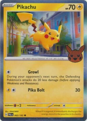 SV Paldea Evolved 062/193 Pikachu (Pikachu Pumpkin Holo Stamp)