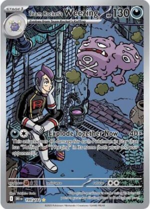 SV Destined Rivals 199/182 Team Rocket’s Weezing (Illustration Rare)