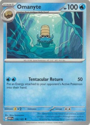 Scarlet & Violet 151 138/165 Omanyte