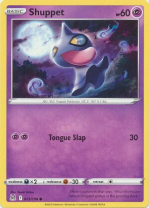 SWSH Lost Origin 072/196 Shuppet