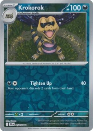 SV Black Bolt 058/086 Krokorok (Reverse Holo)