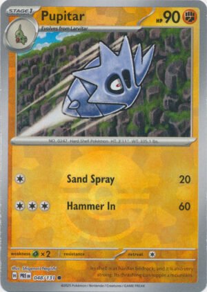 SV Prismatic Evolutions 048/131 Pupitar (POKE BALL Pattern Holo)
