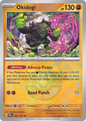 SV Prismatic Evolutions 057/131 Okidogi (MASTER BALL Pattern Holo)