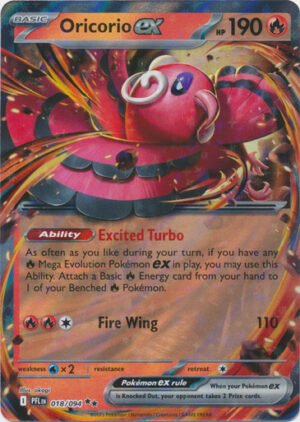 ME Phantasmal Flames 018/094 Oricorio ex (Half Art)