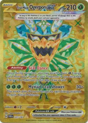 SV Twilight Masquerade 221/167 Teal Mask Ogerpon ex (Secret Rare)