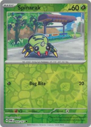 SV Twilight Masquerade 004/167 Spinarak (Reverse Holo)