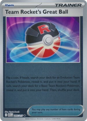ME Ascended Heroes 205/217 Team Rocket's Great Ball (Reverse Holo)