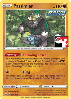 Chilling Reign 088/198 Passimian (Prize Pack League Promo Non-Holo)