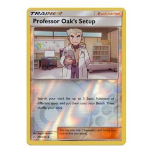 SM Cosmic Eclipse 201/236 Professor Oak's Setup (Reverse Holo)