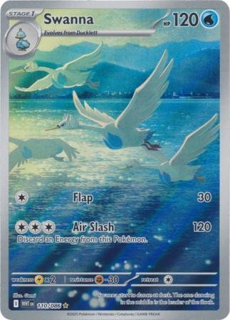 SV White Flare 110/086 Swanna (Illustration Rare)