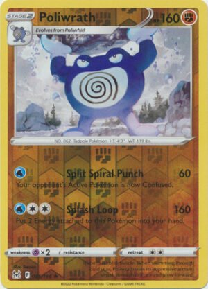 SWSH Lost Origin 085/196 Poliwrath (Reverse Holo)