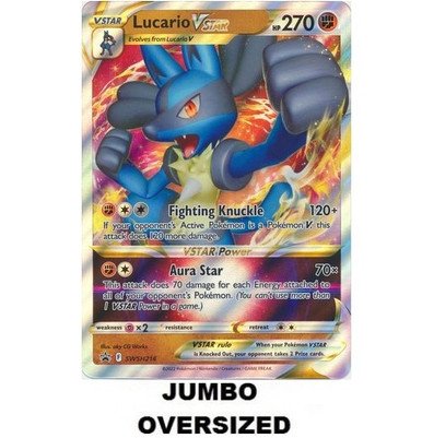 JUMBO Sword & Shield Promo SWSH214 Lucario VSTAR