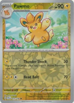 Scarlet & Violet (Base Set) 075/198 Pawmo (Reverse Holo)
