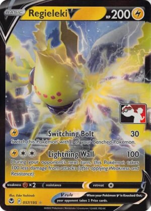 SWSH Silver Tempest 057/195 Regieleki V (Prize Pack League Promo)