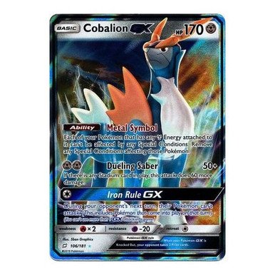 SM Team Up 106/181 Cobalion GX (Half Art)