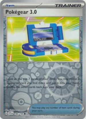 Scarlet & Violet (Base Set) 186/198 Pokégear 3.0 (Reverse Holo)