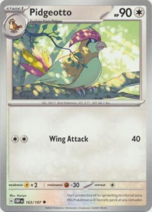 SV Obsidian Flames 163/197 Pidgeotto