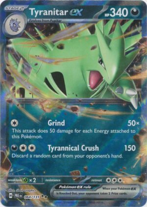 SV Prismatic Evolutions 064/131 Tyranitar ex (Half Art)