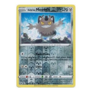 Sword & Shield (Base) 127/202 Galarian Meowth (Reverse Holo)