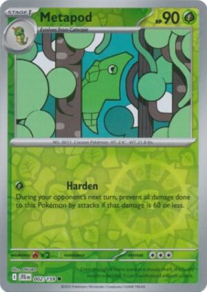 SV Journey Together 002/159 Metapod (Reverse Holo)