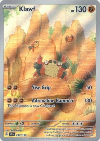 Scarlet & Violet (Base Set) 217/198 Klawf (Illustration Rare)
