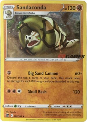 Battle Styles 082/163 Sandaconda (Cosmo Holo EB Games Stamp)