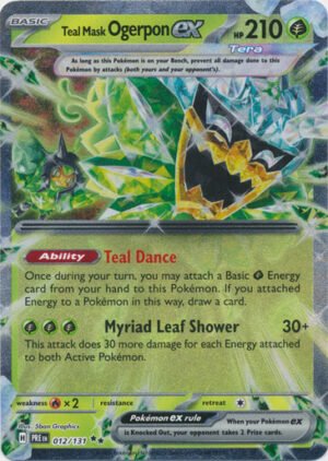 SV Prismatic Evolutions 012/131 Teal Mask Ogerpon ex (Half Art)