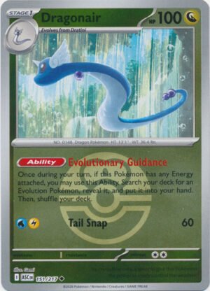 ME Ascended Heroes 151/217 Dragonair (Reverse Holo BALL SYMBOL)