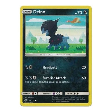 SM Crimson Invasion 060/111 Deino (Reverse Holo)