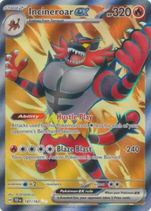 SV Temporal Forces 187/162 Incineroar ex (Full Art)