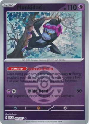 ME Ascended Heroes 099/217 Munkidori (Reverse Holo BALL SYMBOL)
