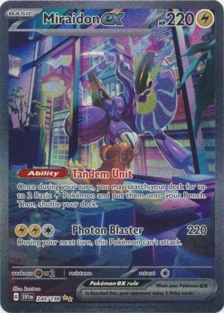Scarlet & Violet (Base Set) 244/198 Miraidon ex (Alternative Art, Full Art)