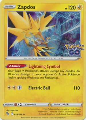 Pokemon GO 029/078 Zapdos (Holo)