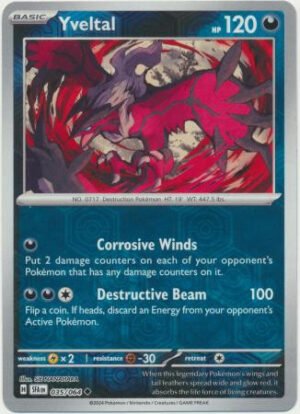 SV Shrouded Fable 035/064 Yveltal (Reverse Holo)