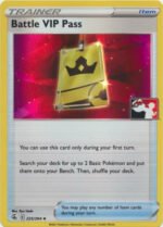 Fusion Strike 225/264 Battle VIP Pass (Prize Pack League Promo Holo)